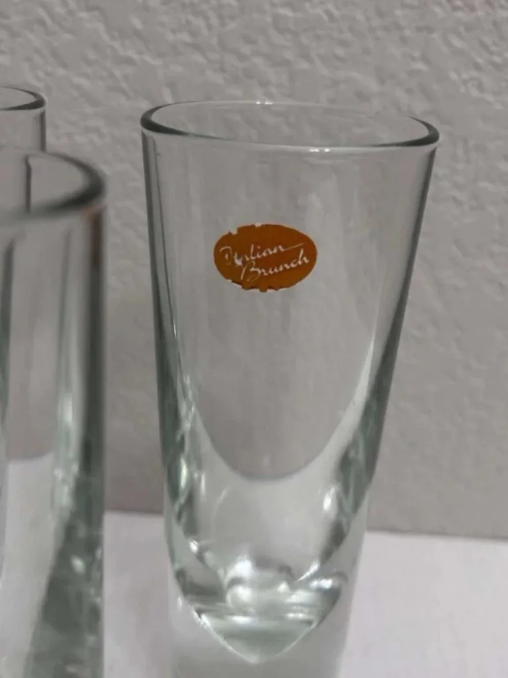 Vtg Carlo Moretti Italian Brunch Bullet Glasses Weighted Barware - Set of 5